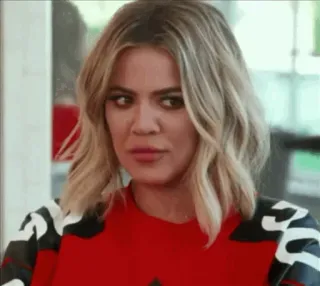 🍟 Khloe Kardashian donna, celebrità, persona, kardashian, dubbio, occhi al cielo telegram sticker