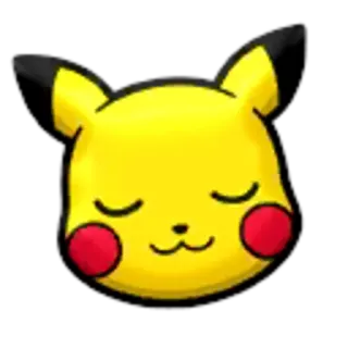😌 Pikachu Pokemon pikachu, pokemon, cartoon, anime, sleeping, kawaii telegram sticker