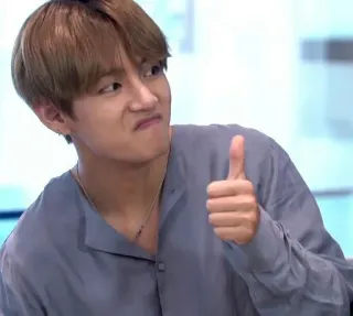 👍 Daumen hoch, Koreanisch, Person, K-Pop, Mann telegram sticker