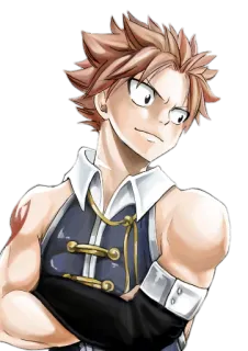 😊 Natsu Dragneel Fairy Tail アニメ, マンガ, ナツ・ドラグニル, フェアリーテイル, 魔法使い, 格闘家, 魔法 whatsapp sticker