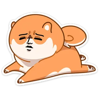 😑 햄스터, 귀여운, 만화, 동물, 카와이 telegram sticker