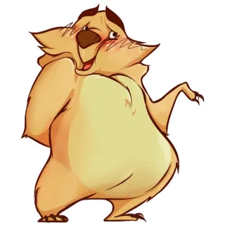 😳 Ours dessin animé, Animal, Mignon, Amical, Personnage telegram sticker