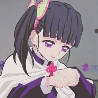 🍭 Kanao Tsuyuri Demon Slayer Anime, Demon Slayer, Kanao Tsuyuri, Manga, Kupu-kupu, Gadis whatsapp sticker
