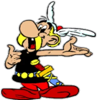 👉 Asterix Asterix, Desenho animado, Francês, Personagem, Quadrinhos whatsapp sticker