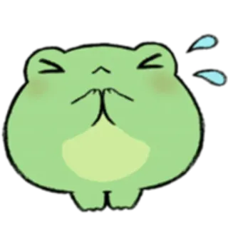 🐸 katak, stiker, kartun, emoji, hijau, imut telegram sticker