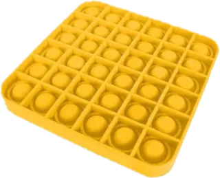 🌟 Pop it, 感官玩具, 指尖玩具, 黄色, 正方形 telegram sticker