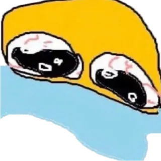 😭 Meme, Stress, Ansiedade, Desenho animado, Triste telegram sticker