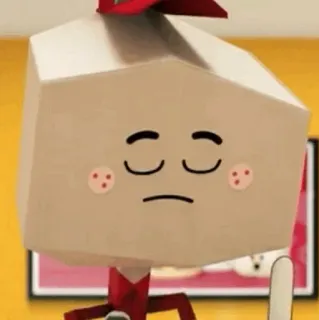😄 ここ cartoon, character, cube, japanese, ここ whatsapp sticker