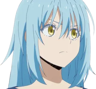 😠 Rimuru Tempest That Time I Got Reincarnated as a Slime Anime, Rimuru Tempest, Moi, quand je me réincarne en Slime, Isekai telegram sticker
