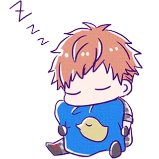 😴 anime, sleeping, chibi, cute, cartoon telegram sticker