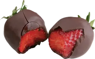 🍰 fraise chocolat, fraise, dessert, nourriture, chocolat whatsapp sticker