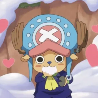 🥰 Tony Tony Chopper One Piece Anime, Mono, Chopper, One Piece, Ciervo, Dibujos animados telegram sticker