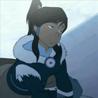 😒 Korra The Legend of Korra Korra, The Legend of Korra, avatar, nickelodeon, character, tv show, cartoon telegram sticker