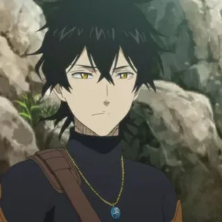 💛 Yuno Black Clover Anime, Black Clover, Yuno, Cavaleiro Mágico, Shonen, Rei Mago telegram sticker