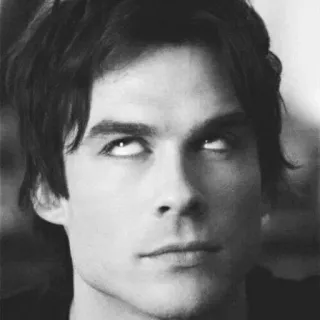 🖤 Ian Somerhalder actor, man, celebrity, funny face, eye roll telegram sticker