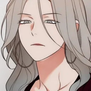 😒 kobieta, portret, anime, manga, ilustracja, dziewczyna, postać telegram sticker