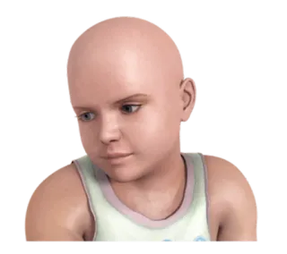 😔 child, portrait, sad, hopeful whatsapp sticker