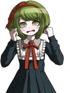 🌟 Anime, Piangere, Triste, Emozionale, Ragazza, Personaggio telegram sticker
