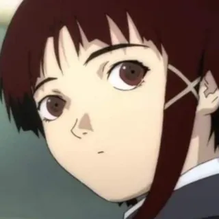 👀 Lain Iwakura Serial Experiments Lain Anime, Fille, Cartoon, Lain, Serial Experiments Lain whatsapp sticker