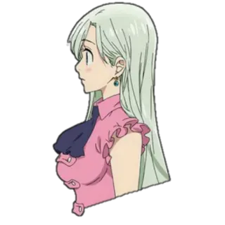 🙁 Elizabeth Liones Seven Deadly Sins Anime, Desenho animado, Elizabeth Liones, Seven Deadly Sins telegram sticker