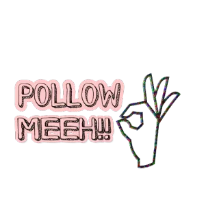 👌 POLLOW MEEH!! Suivre, Moi, Geste de la main, OK, Demande telegram sticker