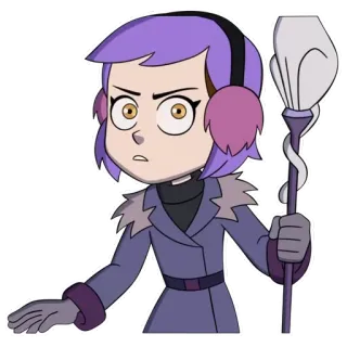 😧 Amity Blight The Owl House cartoon, witch, amity blight, character, owl house, disney telegram sticker