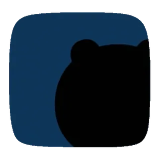💬 แพนด้า, หมี, สัตว์, ดำ, น้ำเงิน telegram sticker