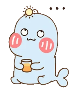 🙄 可爱, 卡通, 饮品, 卡哇伊, 迷人, 贴纸 telegram sticker
