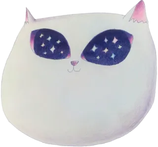😹 고양이, 동물, 별, 우주, 귀여운, 스티커 telegram sticker