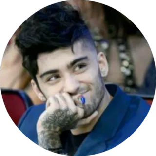😂 Zayn Malik person, singer, celebrity, portrait, man, smiling telegram sticker