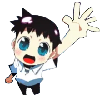 🔹 Anime, Chibi, Kawaii, Lindo, Personaje, Dibujo animado telegram sticker