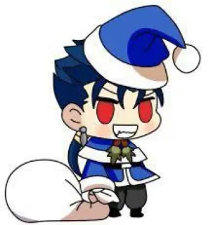 🎅 Anime, Noël, Père Noël, Mignon, Vacances, Dessin animé, Festif whatsapp sticker