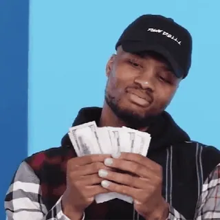 🤑 soldi, contanti, atleta, dollaro, bello telegram sticker