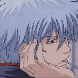 🧊 Gintoki Sakata Gintama Anime, Manga, Gintama, Gintoki Sakata telegram sticker