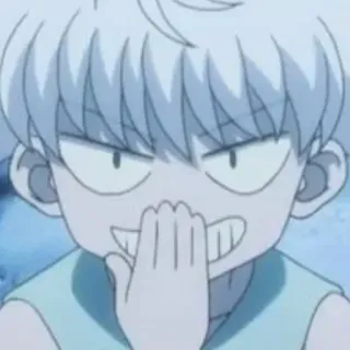 😏 Killua Zoldyck Hunter x Hunter Killua, Hunter x Hunter, Anime, Manga, Cartoon, Charakter telegram sticker