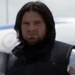 😐 Bucky Barnes Баки Барнс, Зимний Солдат, Marvel, Супергерой, Себастиан Стэн telegram sticker