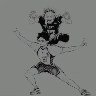 🦉 Anime, Sport, Volleybal, Personages, Fanart telegram sticker