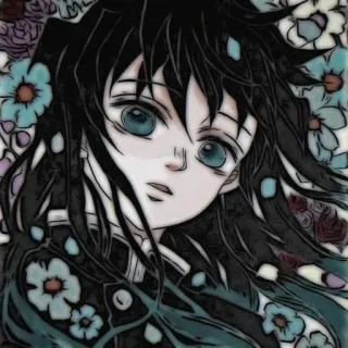 😭 Muichiro Tokito Demon Slayer アニメ, 鬼滅の刃, 時透無一郎, キャラクター, 漫画, アート telegram sticker