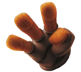 ✌ hand gesture, offensive, fingers, symbol whatsapp sticker