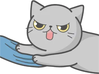 😡 Katze, wütend, niedlich, Haustier, Tier, Cartoon, Meme telegram sticker