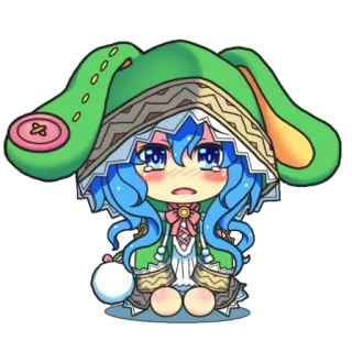 🥺 chibi, anime, cartoon, cute, kawaii, digital art telegram sticker