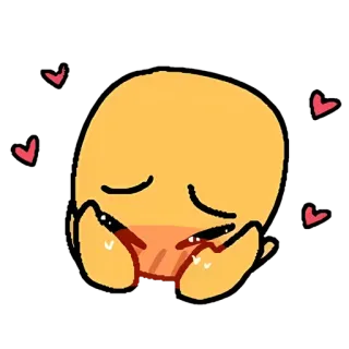 🌝 emoji, słodkie, serce, miłość, szczęśliwy telegram sticker