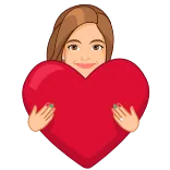 ❤️ coeur, amour, femme, dessin animé, saint valentin, rouge, affection telegram sticker