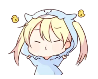 😗 アニメ, かわいい, ちび, 可愛い, 女の子, 漫画 telegram sticker
