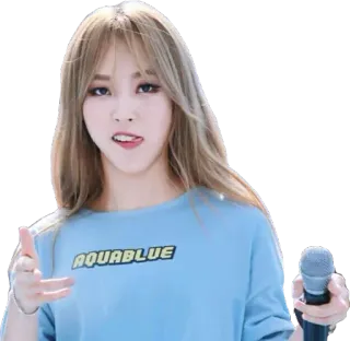 🔫 AQUABLUE K-pop, gadis, wanita, penyanyi, idola, musik telegram sticker