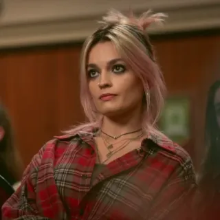 🌸 Maeve Wiley Sex Education Serie TV, Personaje, Chica, Pelo rosa, Maeve Wiley, Sex Education, Emma Mackey telegram sticker
