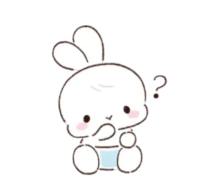 🐰 Hase, Baby, Süß, Cartoon, Tier, Illustration telegram sticker