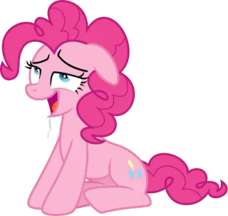 😋 Pinkie Pie My Little Pony pony, cartoon, pink, cute, horse, animated telegram sticker