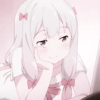 Izumi Sagiri ; @yourtikel whatsapp stickers