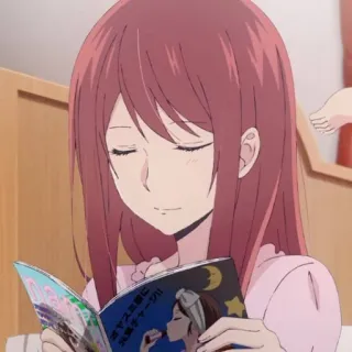 🍁 ヤマス最高級 美容チャーンス!! Anime, Mujer, Revista, Belleza, Lectura telegram sticker